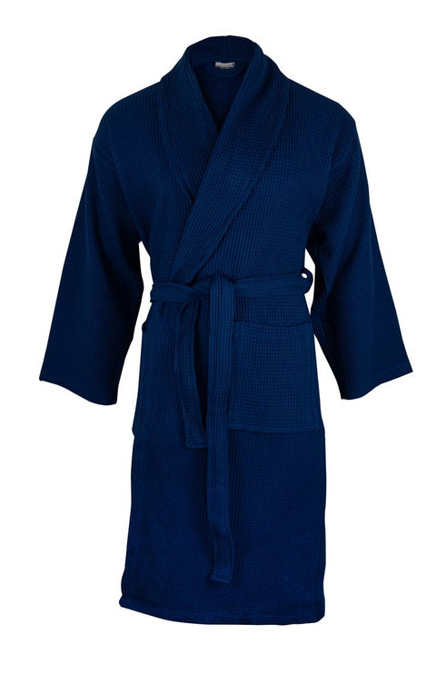 Wafel Badjas Marineblauw - L/XL One Towelling