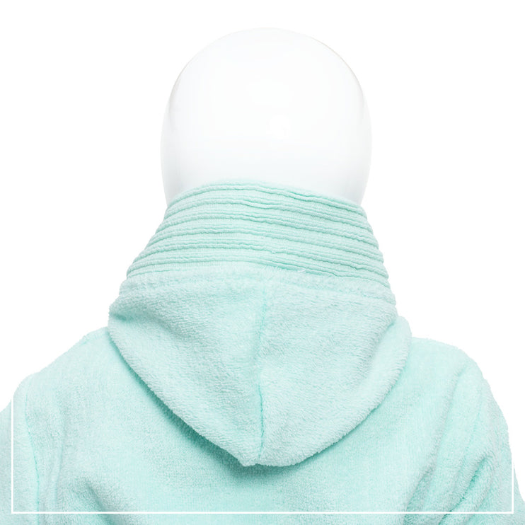Baby Badstof Badjas Capuchon Licht Blauw One Towelling