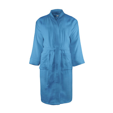 Badstof Badjas Aqua Blauw One Towelling