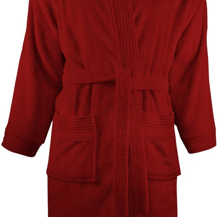 Badstof Badjas Capuchon Burgundy One Towelling