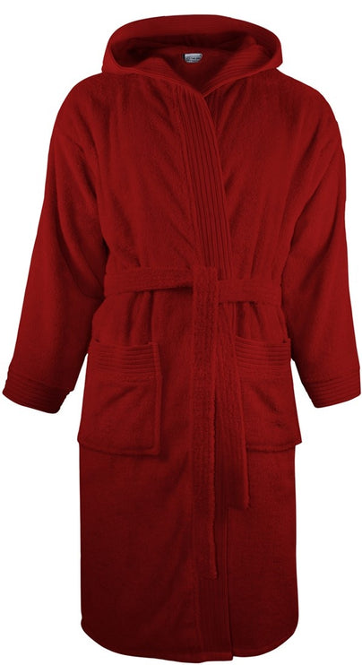 Badstof Badjas Capuchon Burgundy One Towelling