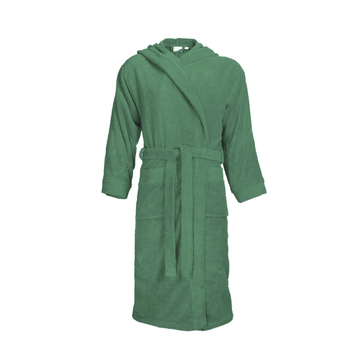 Badstof Badjas Capuchon Donker Groen One Towelling