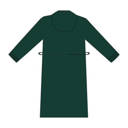 Badstof Badjas Capuchon Donker Groen One Towelling