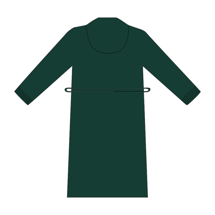 Badstof Badjas Capuchon Donker Groen One Towelling