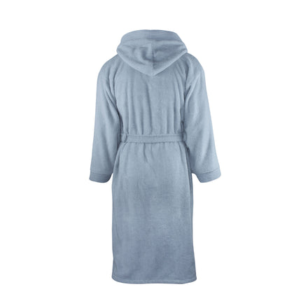 Badstof Badjas Capuchon Licht Blauw One Towelling