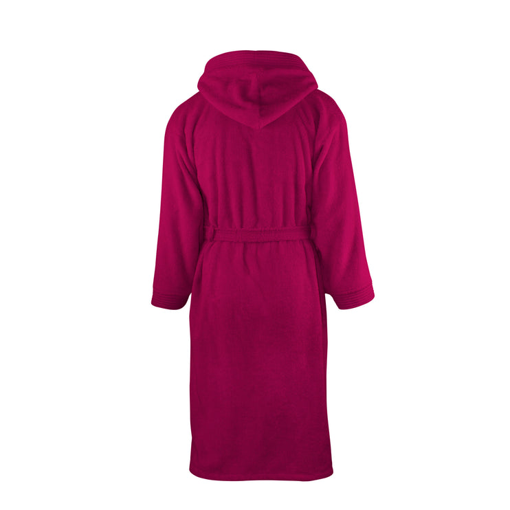 Badstof Badjas Capuchon Magenta One Towelling