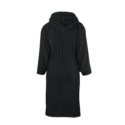 Badstof Badjas Capuchon Zwart One Towelling
