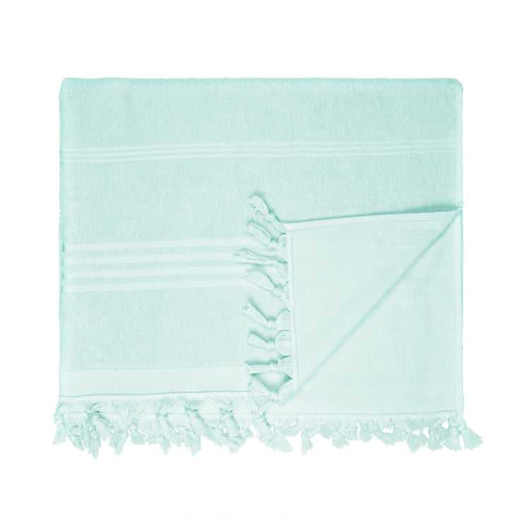 Hamamdoek Badstof Handdoek Donker Grijs - 100 x 165 cm One Towelling