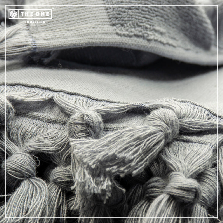 Hamamdoek Badstof Handdoek Zand - 100 x 165 cm One Towelling