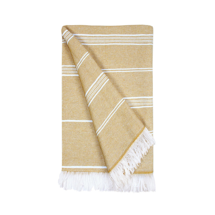 Hamamdoek Gerecycled Beige - 100 x 180 cm One Towelling
