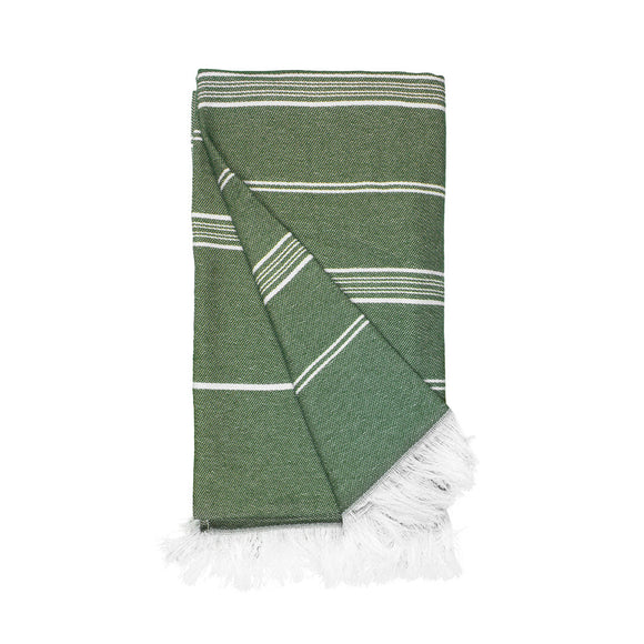 Hamamdoek Gerecycled Olijfgroen - 100 x 180 cm One Towelling