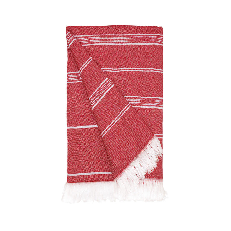 Hamamdoek Gerecycled Rood - 100 x 180 cm One Towelling