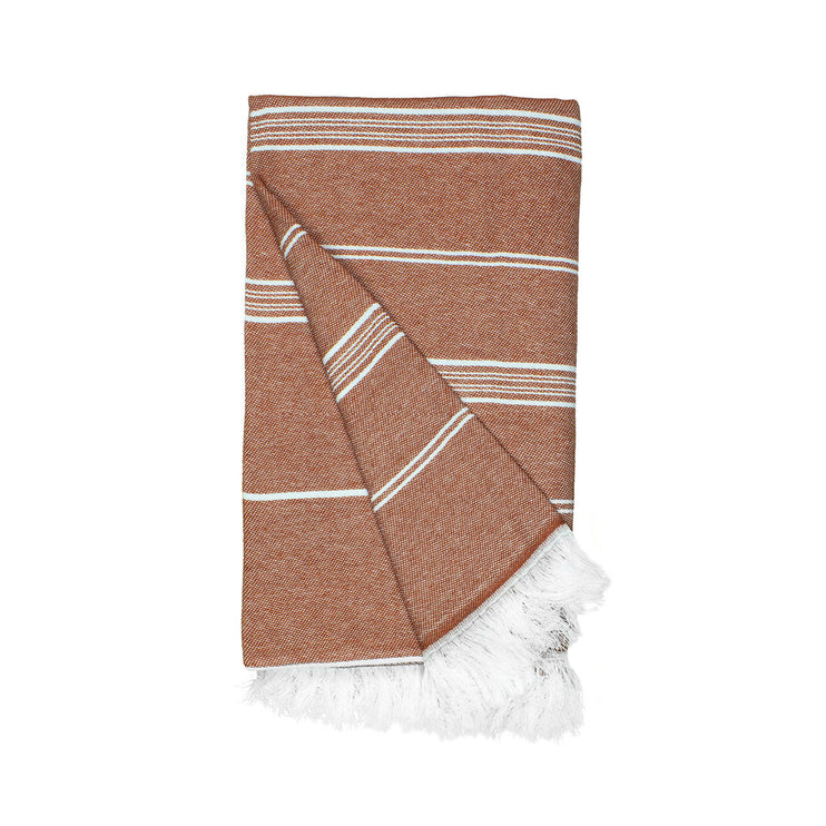 Hamamdoek Gerecycled Rust Oranje - 100 x 180 cm One Towelling
