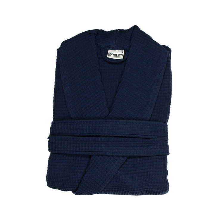 Wafel Badjas Marineblauw - L/XL One Towelling