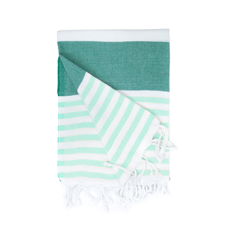 Strand Hamamdoek Groot Petrol/mint - 100 x 180 cm One Towelling