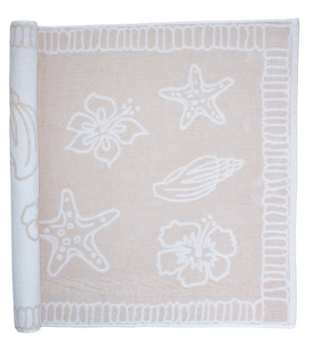 Strandlaken Hawaii Zalm Roze/Wit - 90 x 190 cm One Towelling