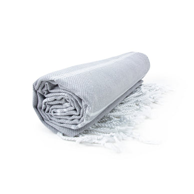 Sultan Hamamdoek Licht Grijs/Wit - 100 x 180 cm One Towelling
