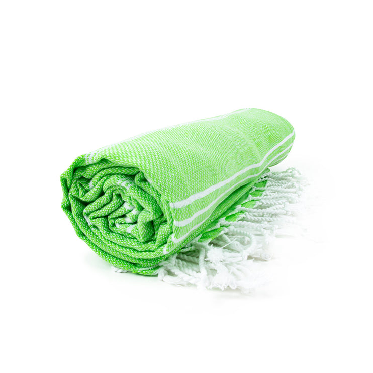 Sultan Hamamdoek Limoen Groen/Wit - 100 x 180 cm One Towelling