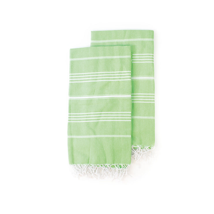 Sultan Hamamdoek Limoen Groen/Wit - 100 x 180 cm One Towelling