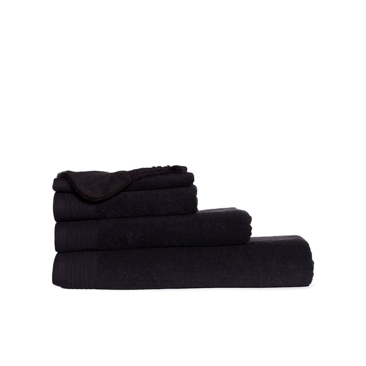 Klassiek Badlaken Zwart - 70 x 140 cm One Towelling