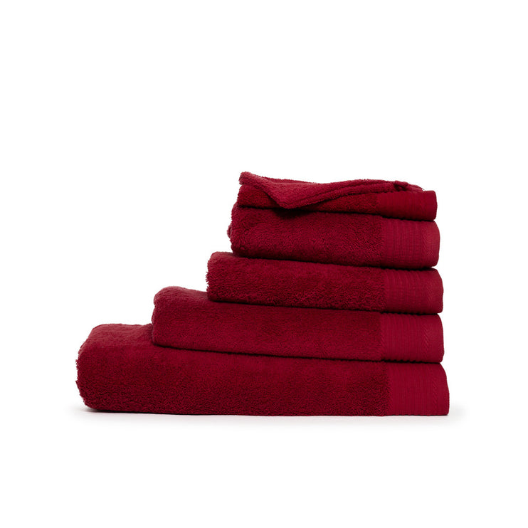 Luxe Handdoek Burgundy - 60 x 110 cm One Towelling
